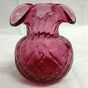 Vintage Cranberry Glass Vase